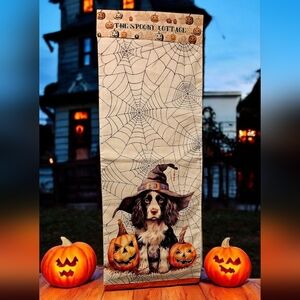 Halloween Dog Table Runner with Pumpkins size 14 x 72.